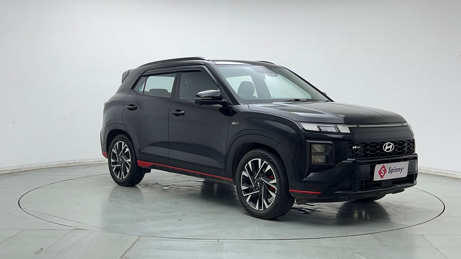 Used 2024 Hyundai Creta N-Line N10 1.5 Turbo DCT Petrol Automatic exterior RIGHT FRONT CORNER VIEW