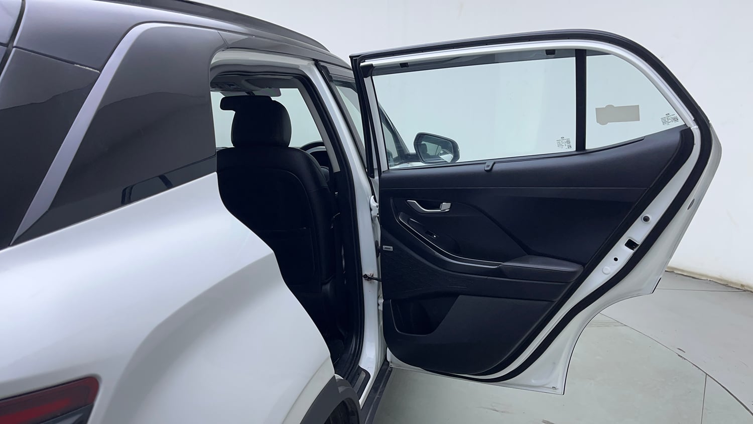 Used 2022 Hyundai Creta SX (O) 1.5 Petrol IVT Knight Petrol Automatic interior RIGHT REAR DOOR OPEN VIEW