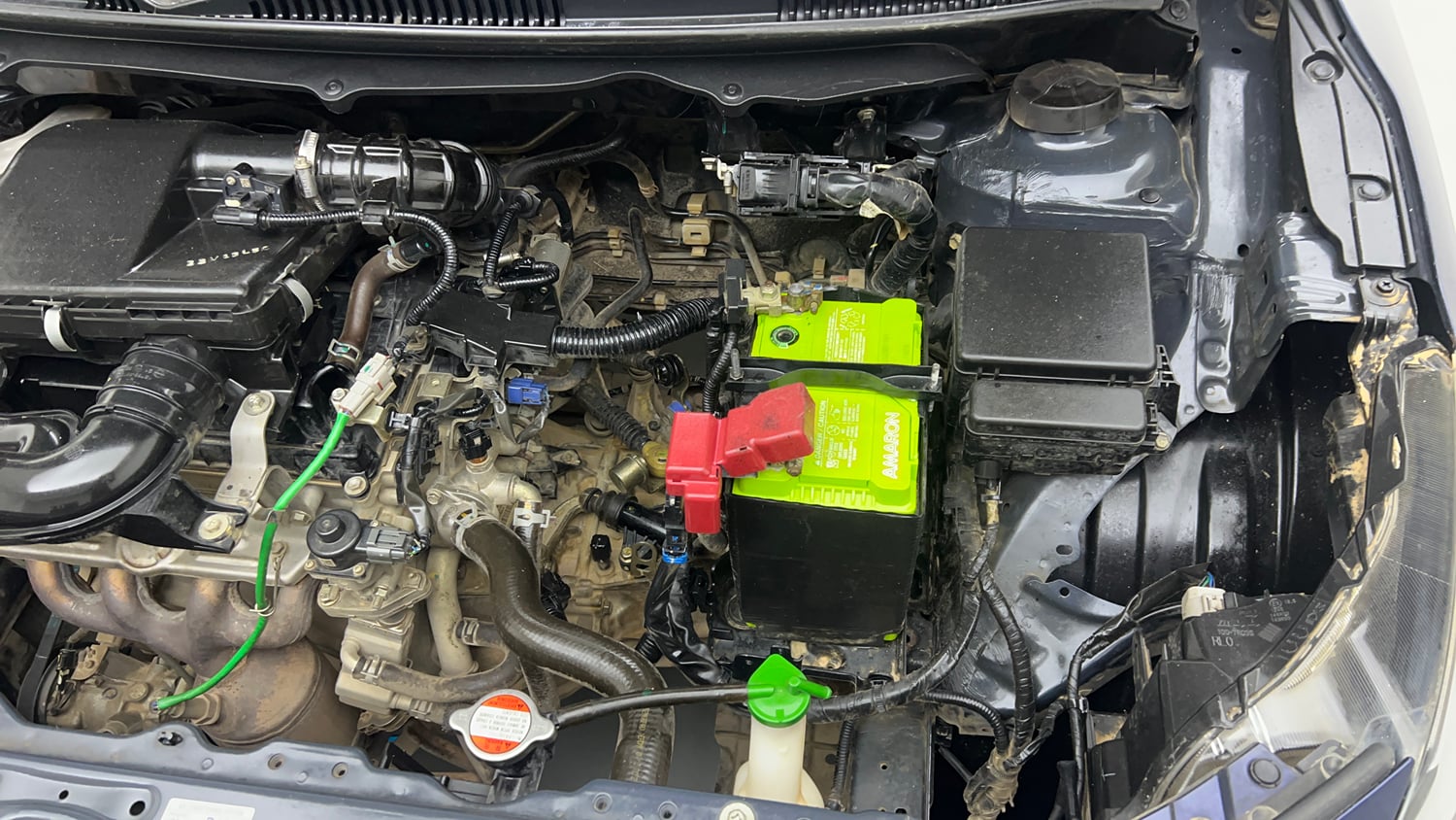 Used 2023 Toyota Glanza G Petrol Manual engine ENGINE LEFT SIDE VIEW