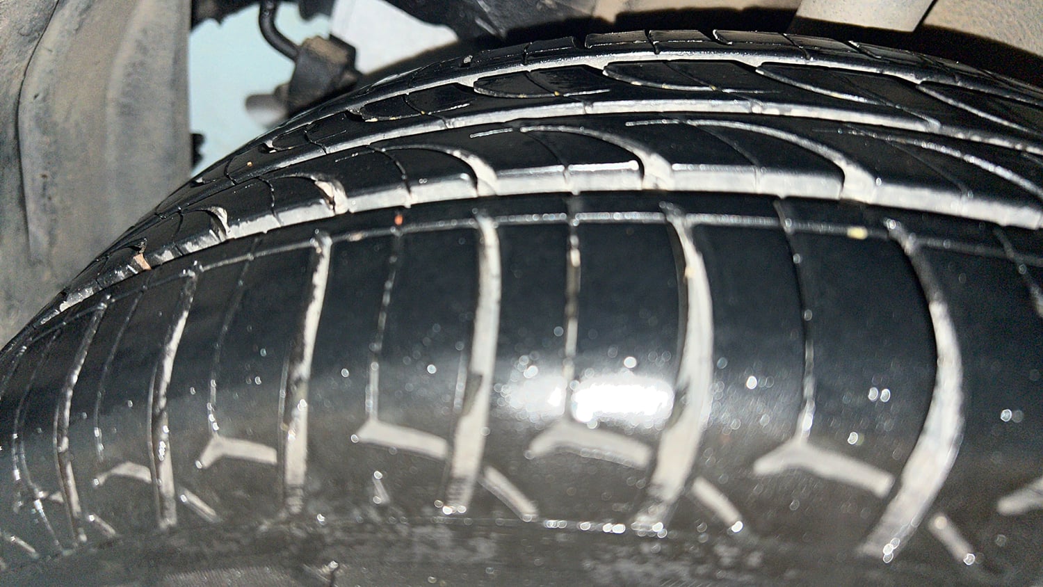 Used 2021 Tata Tiago XZ Petrol Manual tyres RIGHT REAR TYRE TREAD VIEW