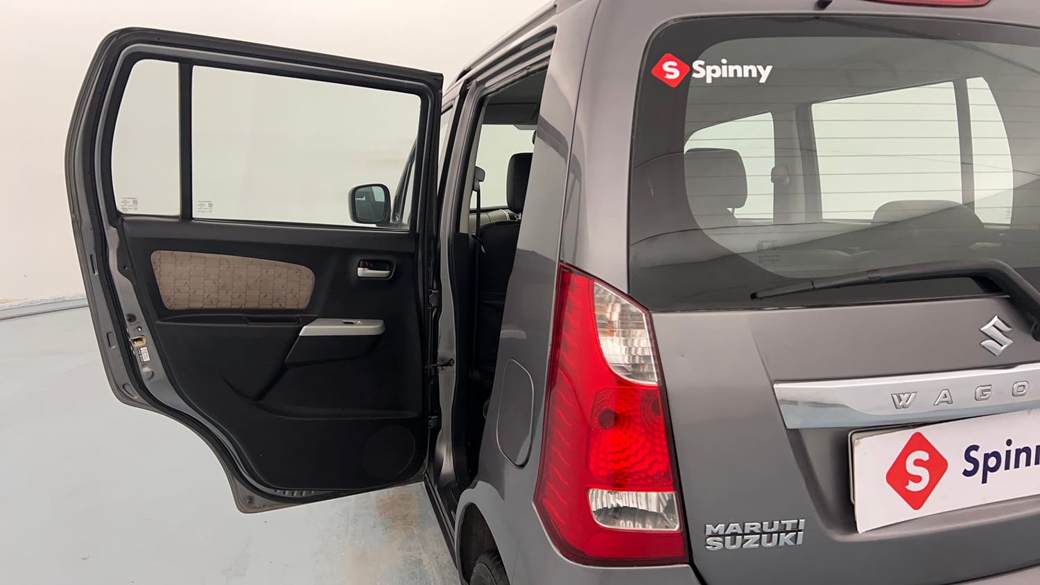 Used 2015 Maruti Suzuki Wagon R VXI Petrol Manual interior LEFT REAR DOOR OPEN VIEW
