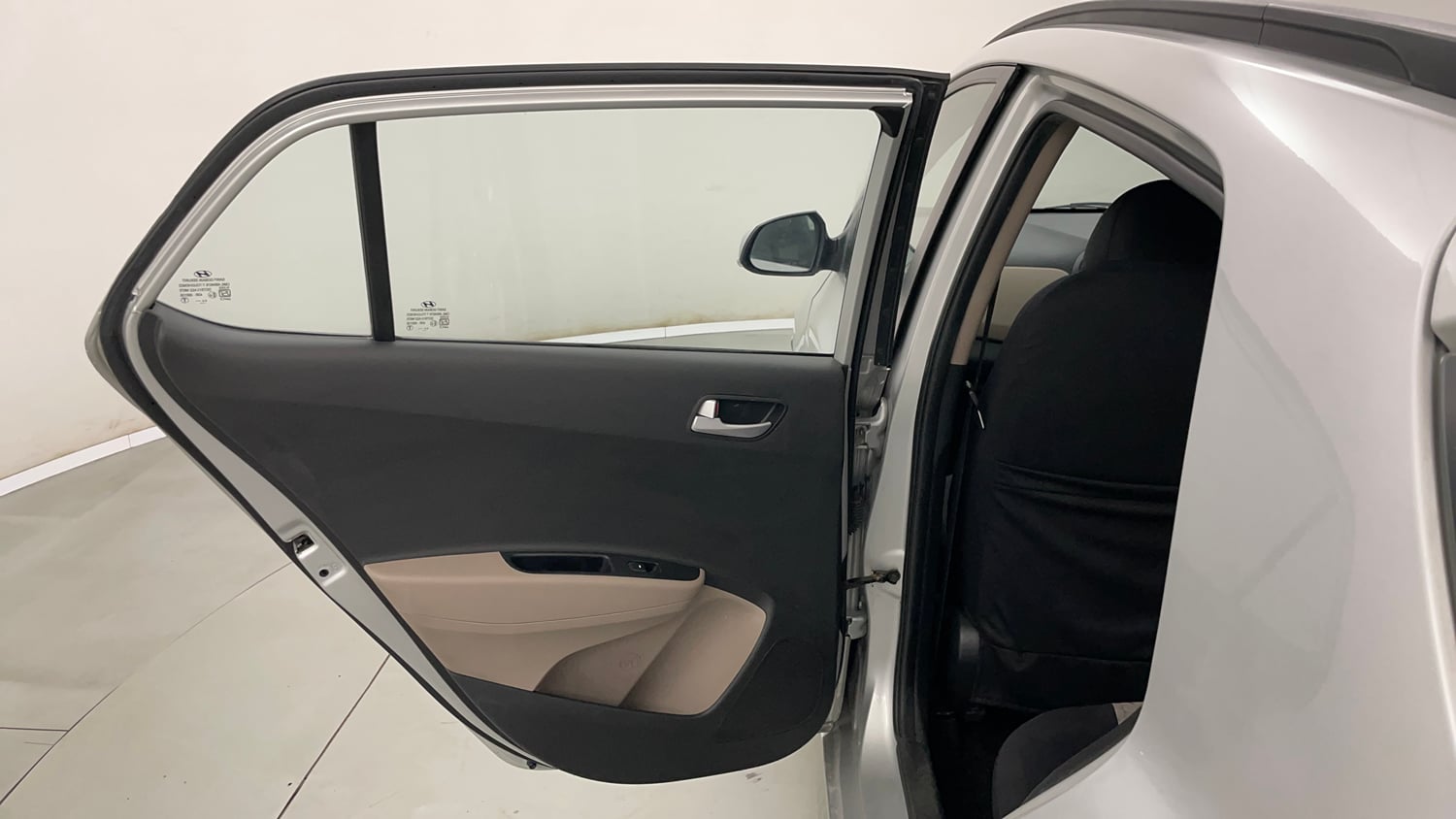 Used 2017 Hyundai Grand i10 Sportz 1.2 Kappa VTVT Petrol Manual interior LEFT REAR DOOR OPEN VIEW
