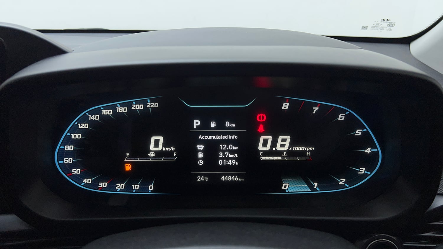 Used 2021 Hyundai New i20 Asta (O) 1.0 Turbo DCT Petrol Automatic interior CLUSTERMETER VIEW