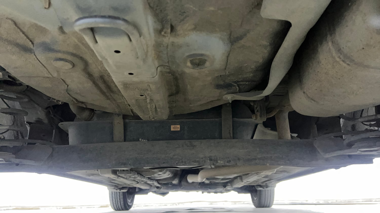 Used 2018 Hyundai Grand i10 Asta U2 1.2 CRDi Diesel Manual extra REAR UNDERBODY VIEW (TAKEN FROM REAR)