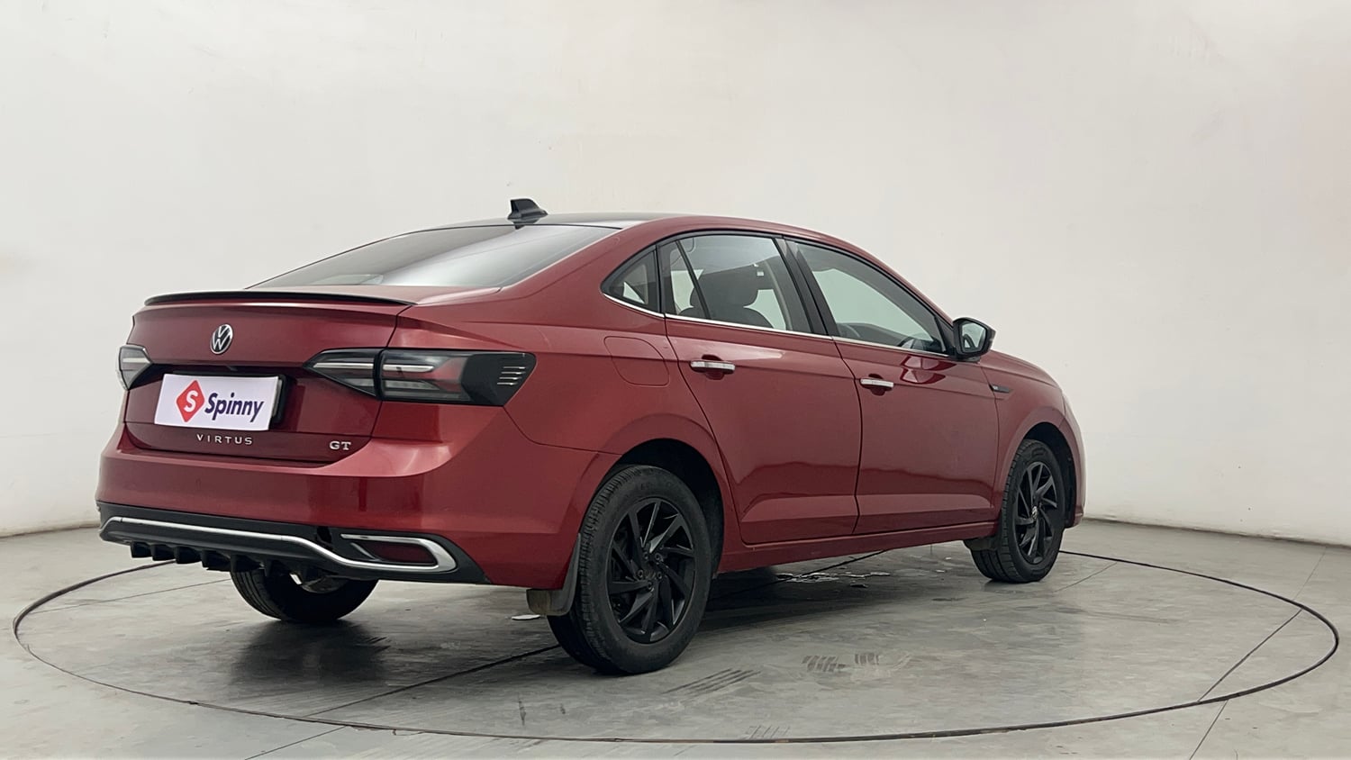Used 2022 Volkswagen Virtus GT Plus 1.5 TSI EVO DSG Petrol Automatic exterior RIGHT REAR CORNER VIEW