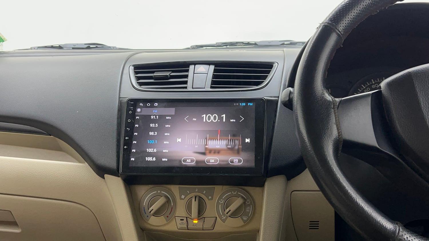 Used 2015 Maruti Suzuki Swift Dzire LXI (O) Petrol Manual interior MUSIC SYSTEM & AC CONTROL VIEW