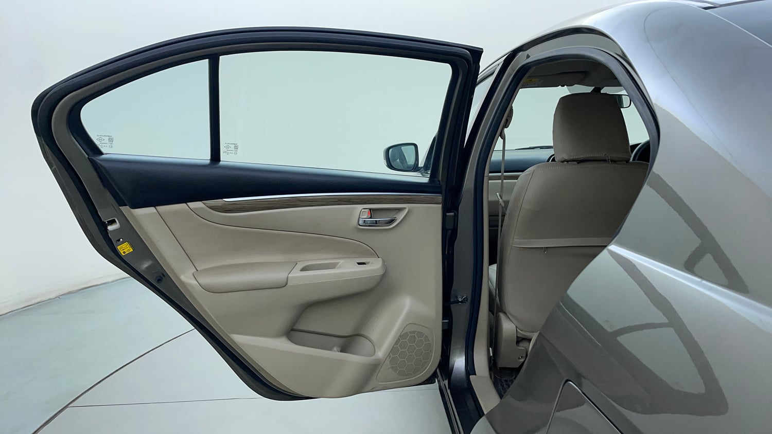 Used 2022 Maruti Suzuki Ciaz Zeta 1.5 Petrol Manual interior LEFT REAR DOOR OPEN VIEW