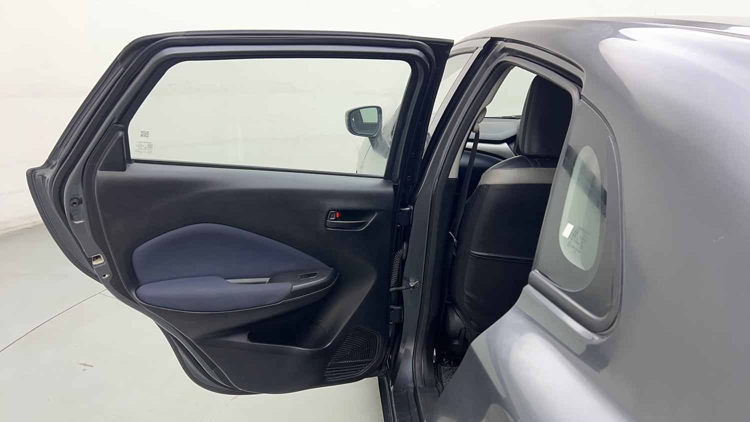 Used 2022 Maruti Suzuki Baleno Sigma MT Petrol Manual interior LEFT REAR DOOR OPEN VIEW