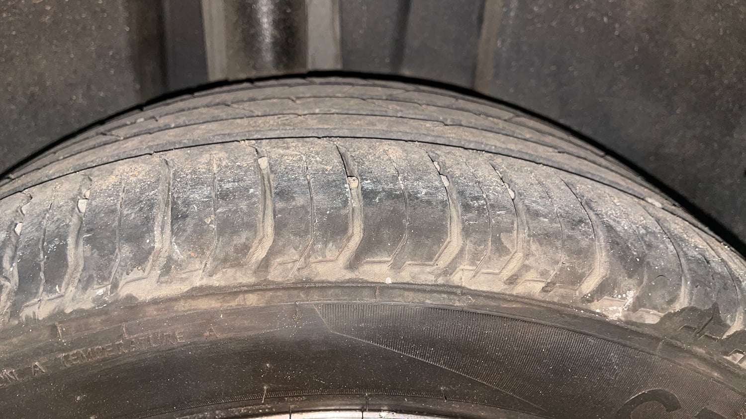 Used 2024 Skoda Slavia Style 1.0L TSI MT Petrol Manual tyres RIGHT REAR TYRE TREAD VIEW