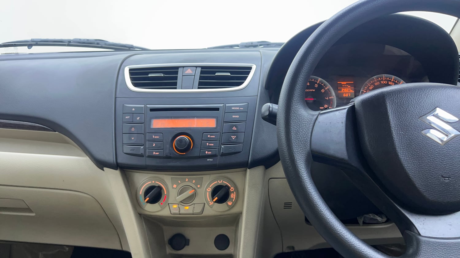 Used 2012 Maruti Suzuki Swift Dzire VXI Petrol Manual interior MUSIC SYSTEM & AC CONTROL VIEW