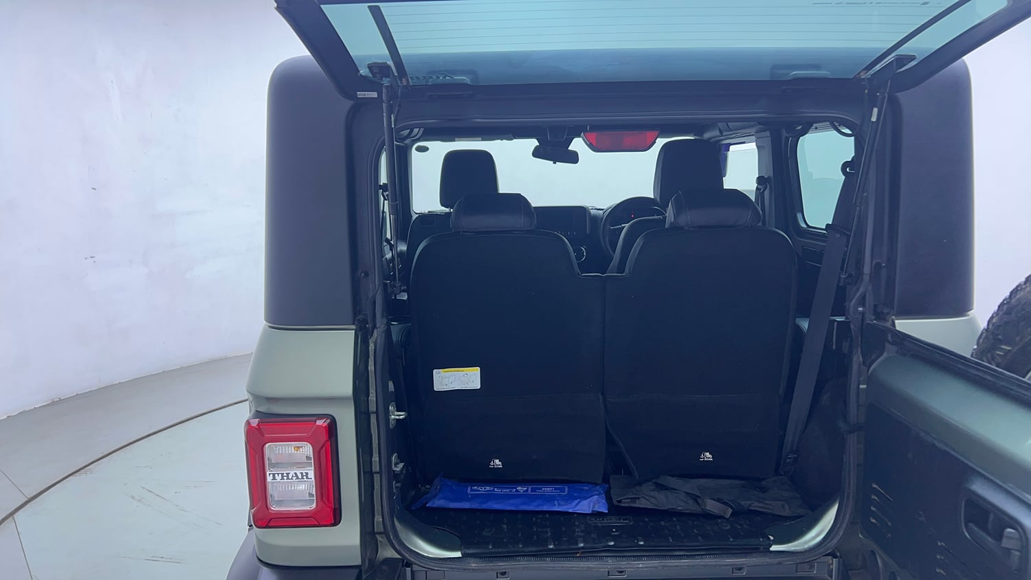 Used 2021 mahindra Thar LX Hard Top Petrol MT 4WD Petrol Manual interior DICKY INSIDE VIEW