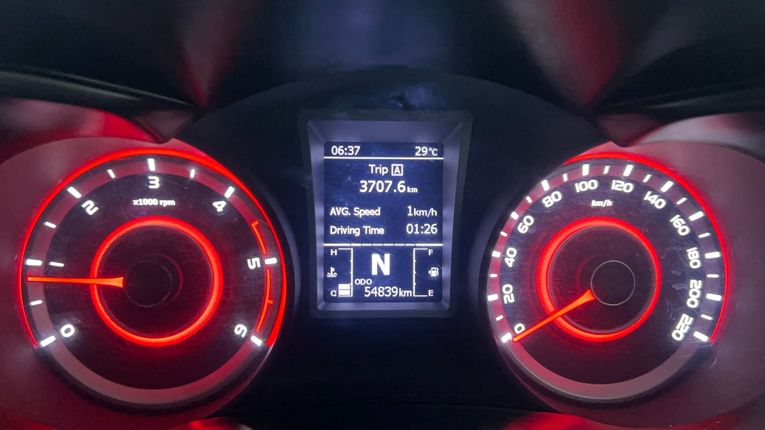 Used 2022 Mahindra XUV 300 W8 1.5 Diesel Diesel Manual interior CLUSTERMETER VIEW