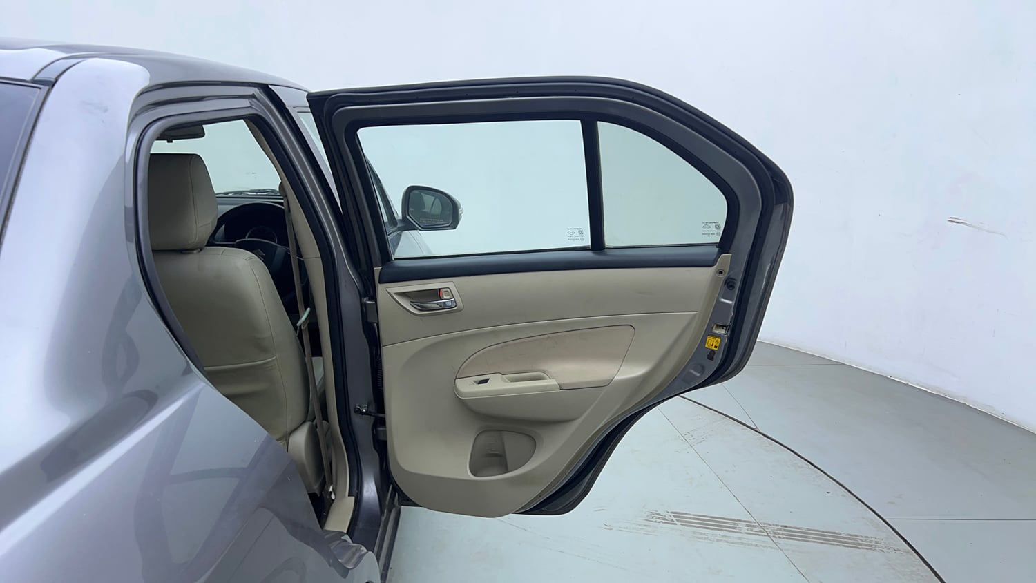 Used 2012 Maruti Suzuki Swift Dzire VXI Petrol Manual interior RIGHT REAR DOOR OPEN VIEW