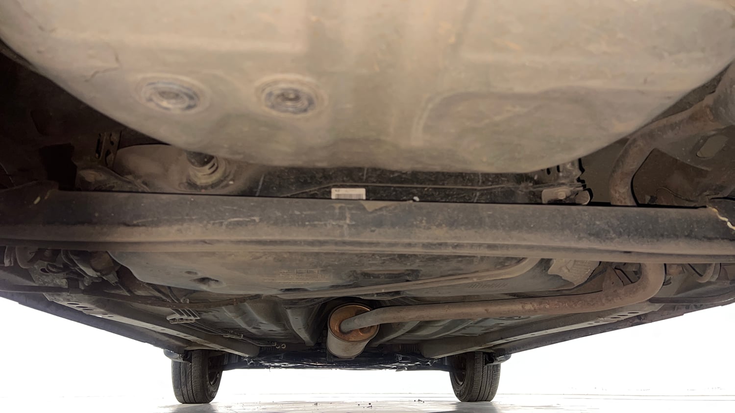Used 2019 Maruti Suzuki Wagon R VXi (O) 1.2 AMT Petrol Automatic extra REAR UNDERBODY VIEW (TAKEN FROM REAR)