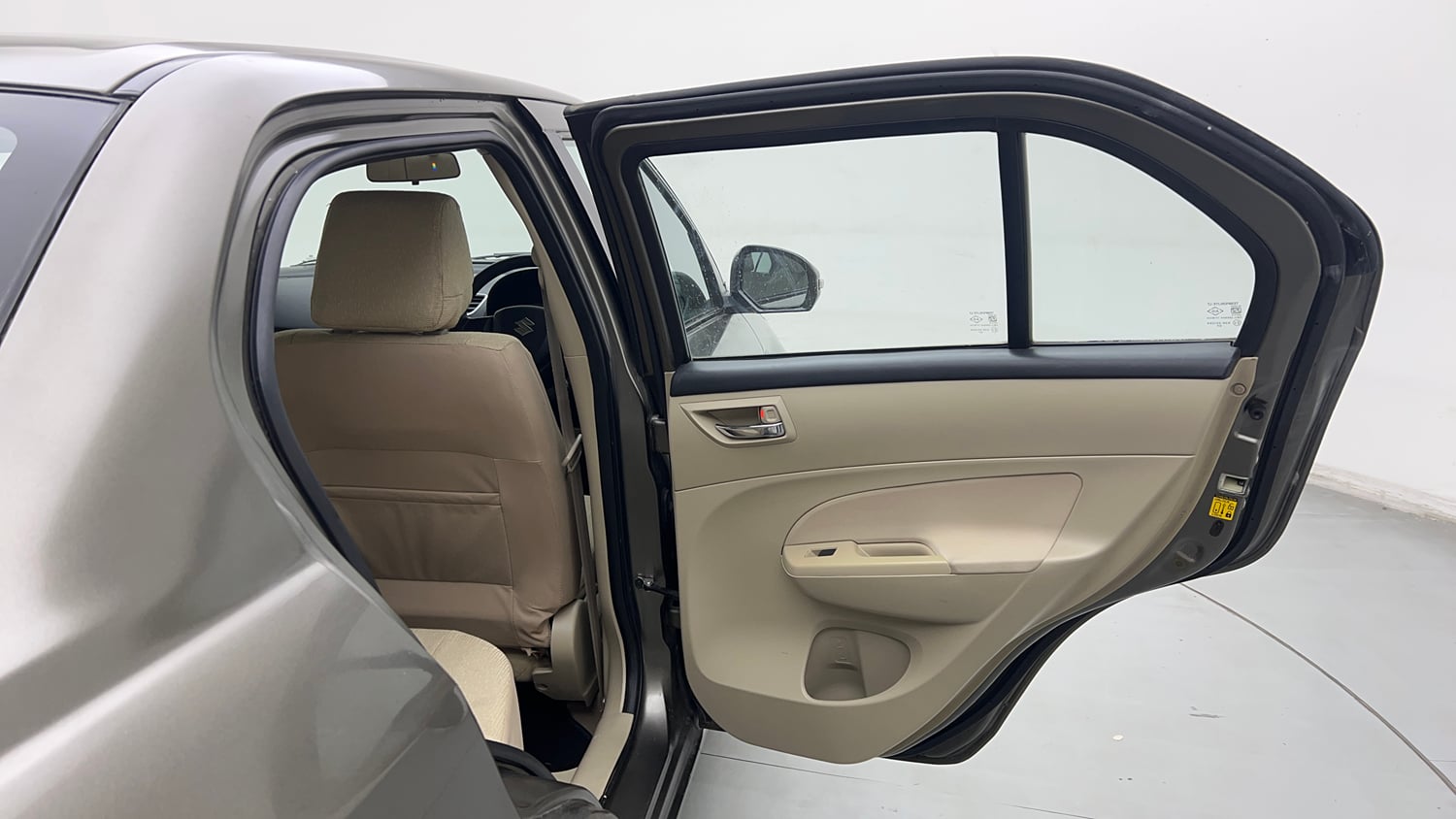 Used 2015 Maruti Suzuki Swift Dzire VXI Petrol Manual interior RIGHT REAR DOOR OPEN VIEW