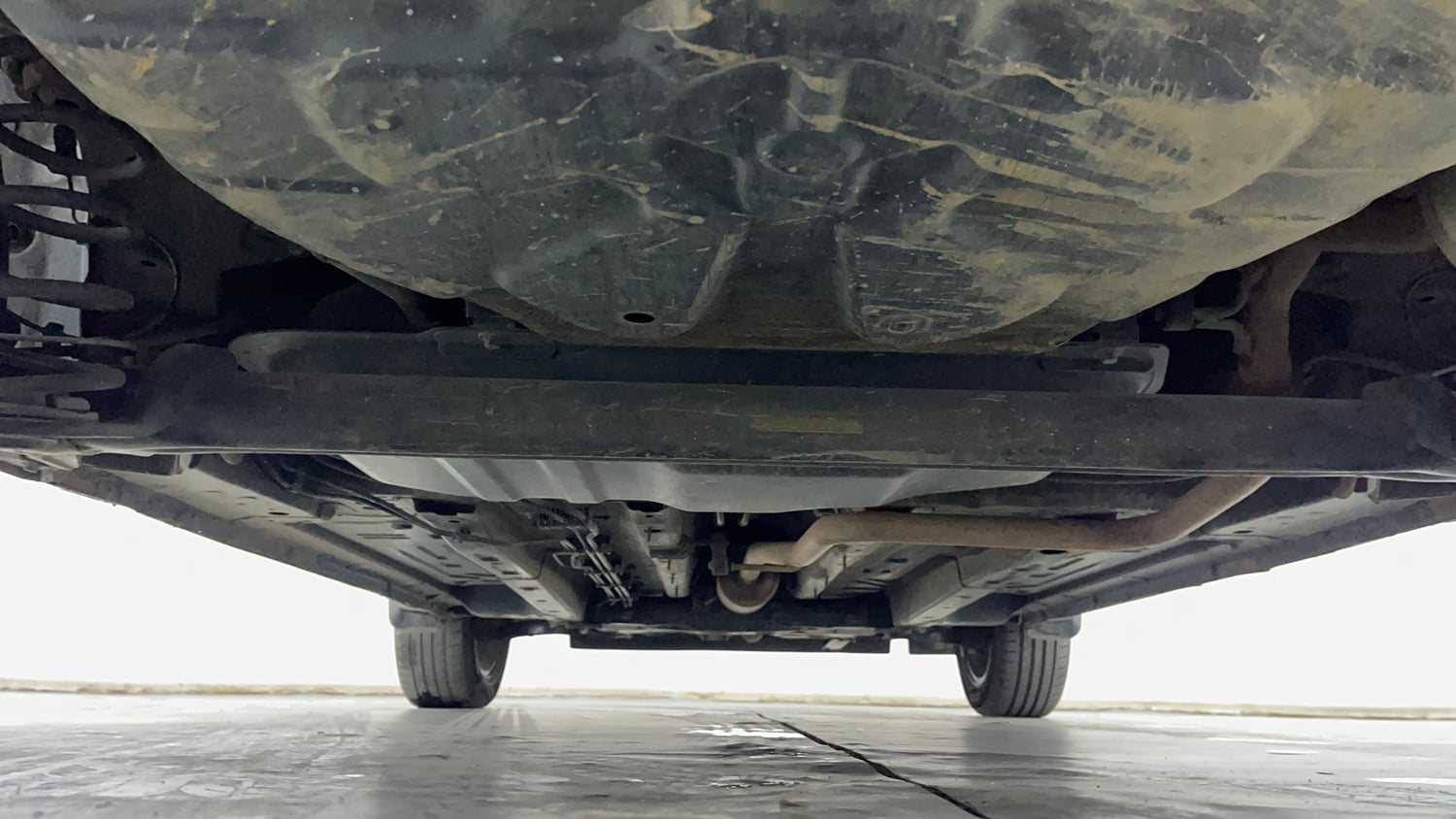 Used 2023 Tata Punch Creative AMT Petrol Automatic extra REAR UNDERBODY VIEW (TAKEN FROM REAR)