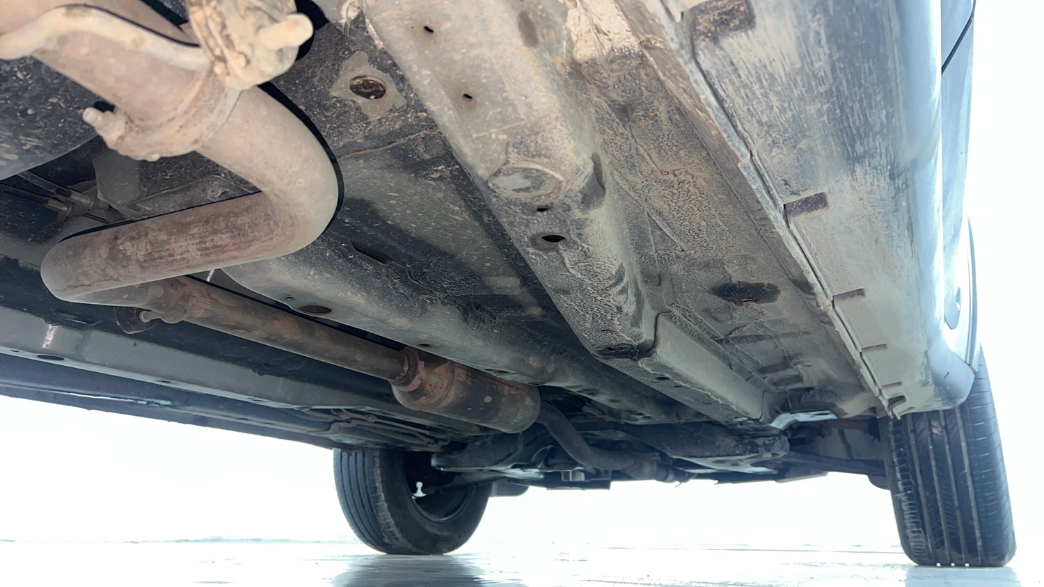 Used 2024 Tata Nexon Creative Plus S 1.2 Revotron Petrol 6AMT Petrol Automatic extra REAR RIGHT UNDERBODY VIEW