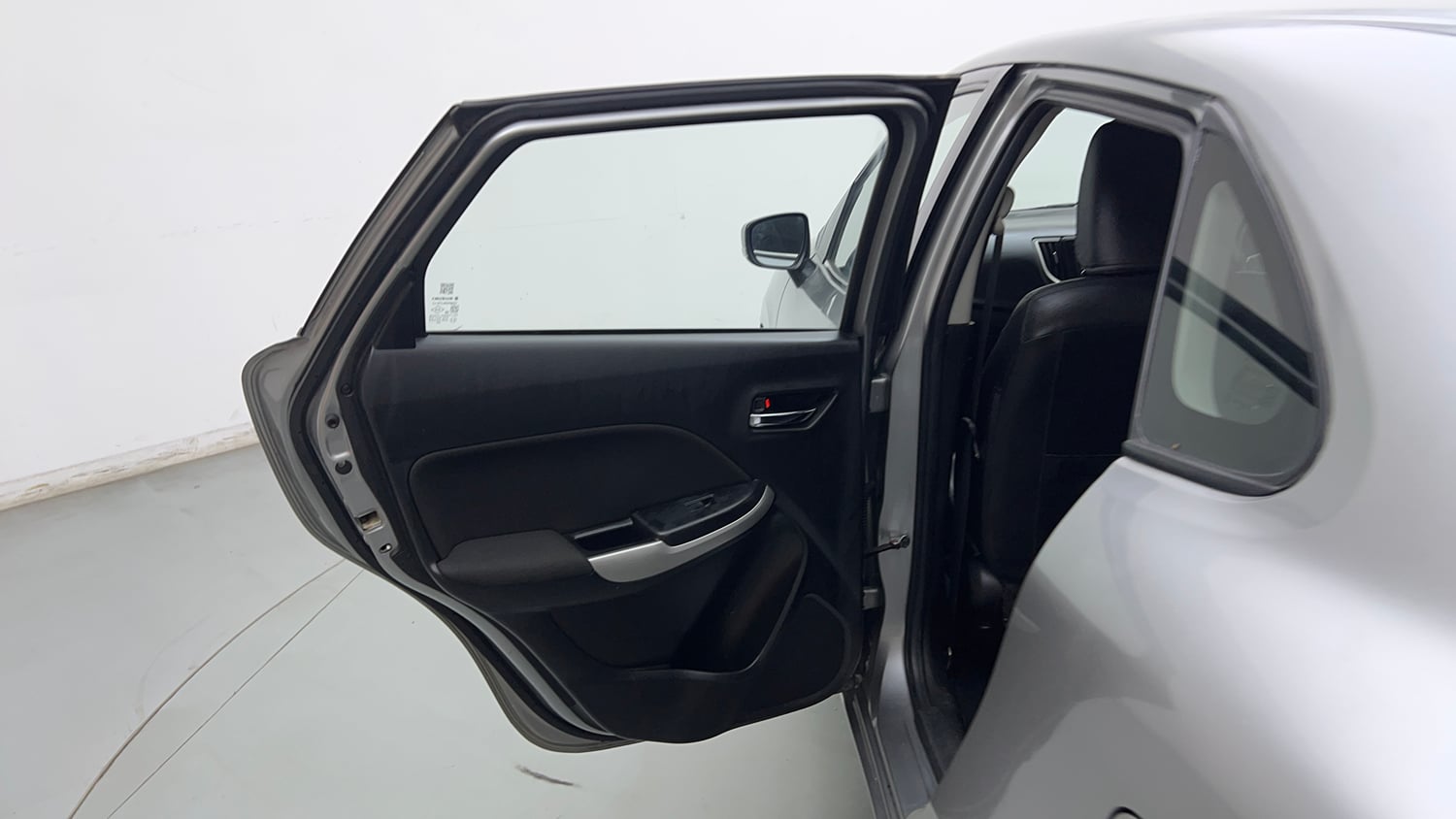 Used 2017 Maruti Suzuki Baleno Delta 1.2 Petrol Manual interior LEFT REAR DOOR OPEN VIEW