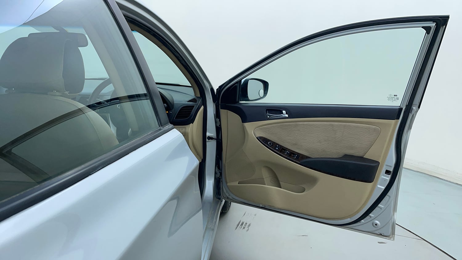 Used 2014 Hyundai Verna Fluidic 1.6 VTVT SX Petrol Manual interior RIGHT FRONT DOOR OPEN VIEW