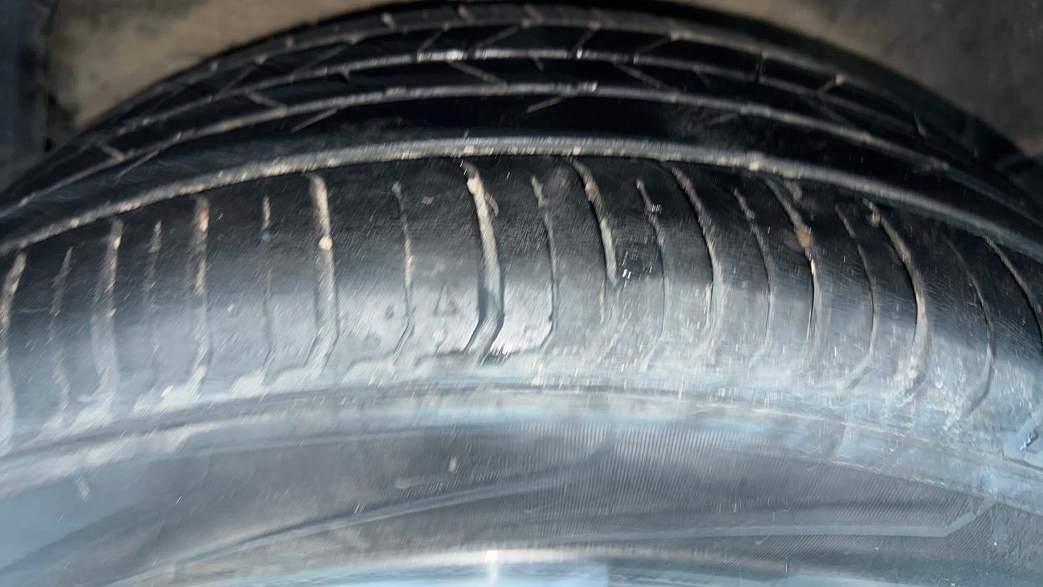 Used 2022 Hyundai i20 N Line N8 1.0 Turbo DCT Petrol Automatic tyres RIGHT REAR TYRE TREAD VIEW