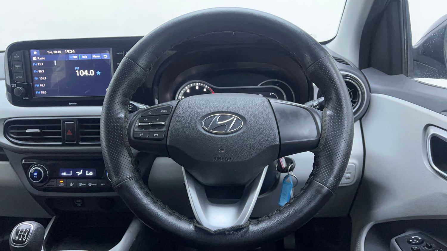 Used 2022 Hyundai Grand i10 Nios Sportz 1.2 Kappa VTVT Petrol Manual interior STEERING VIEW