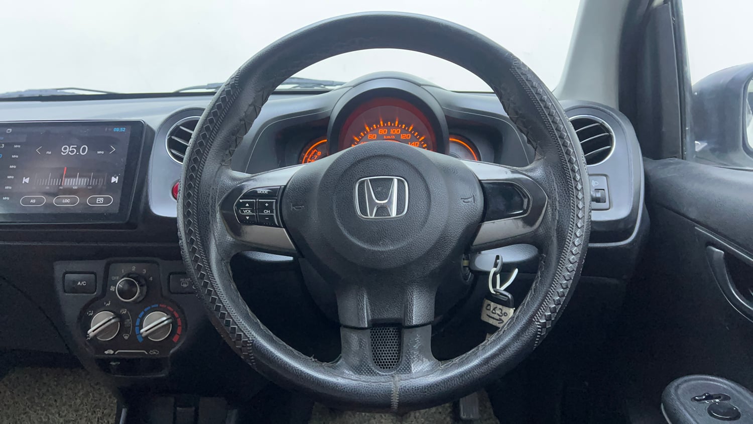 Used 2014 Honda Brio S MT Petrol Manual interior STEERING VIEW