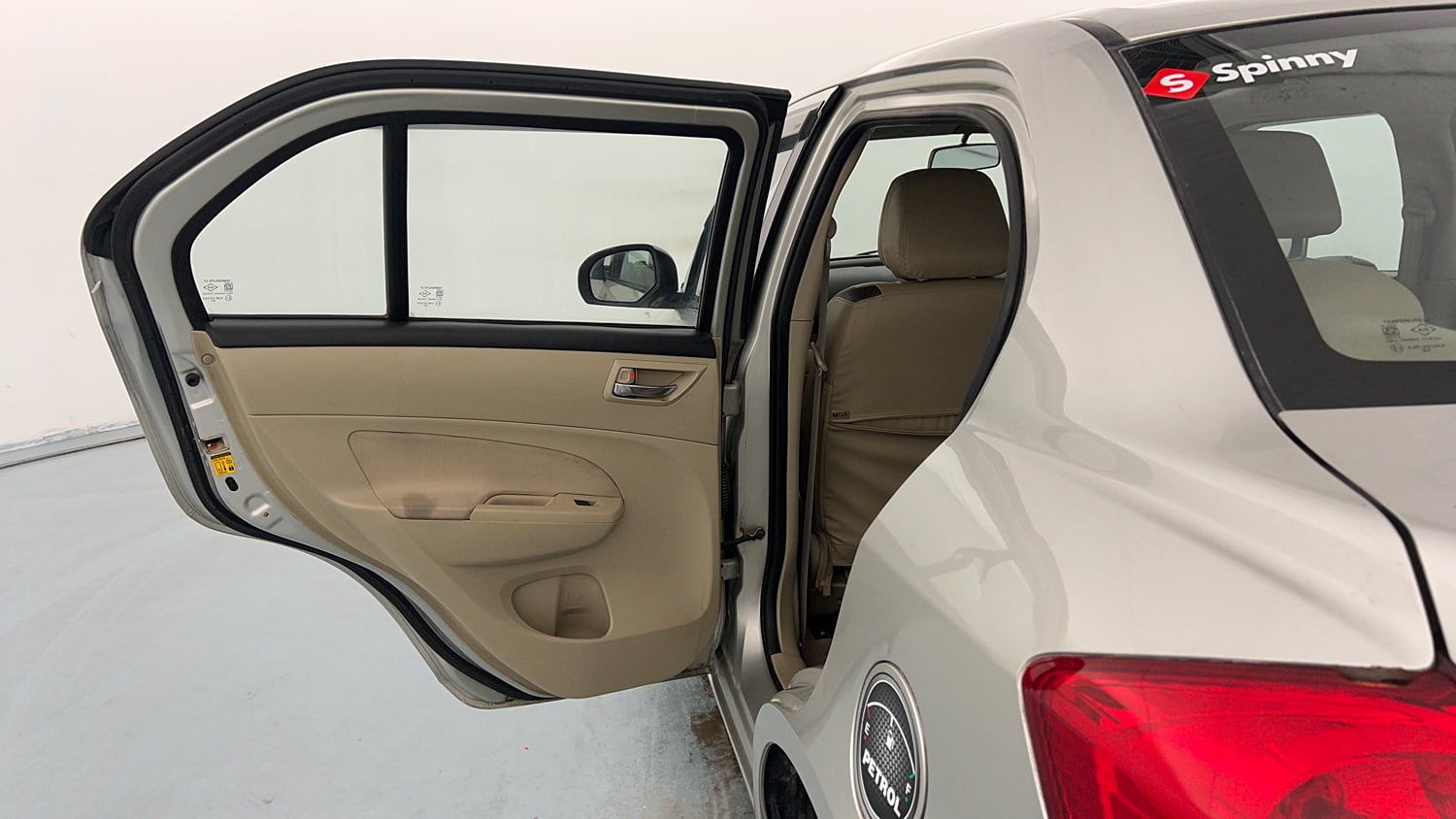 Used 2015 Maruti Suzuki Swift Dzire VXI Petrol Manual interior LEFT REAR DOOR OPEN VIEW