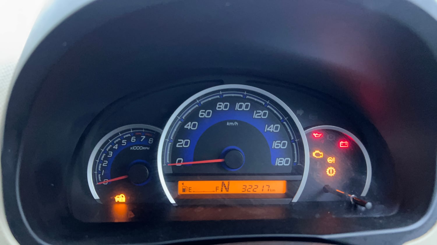 Used 2018 Maruti Suzuki Wagon R 1.0 VXI AMT Petrol Automatic interior CLUSTERMETER VIEW