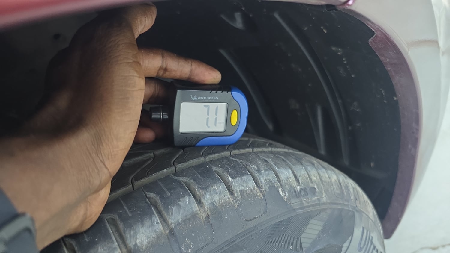 Used 2019 Maruti Suzuki Ciaz Delta Hybrid 1.5 Petrol Manual tyres RIGHT FRONT TYRE TREAD VIEW