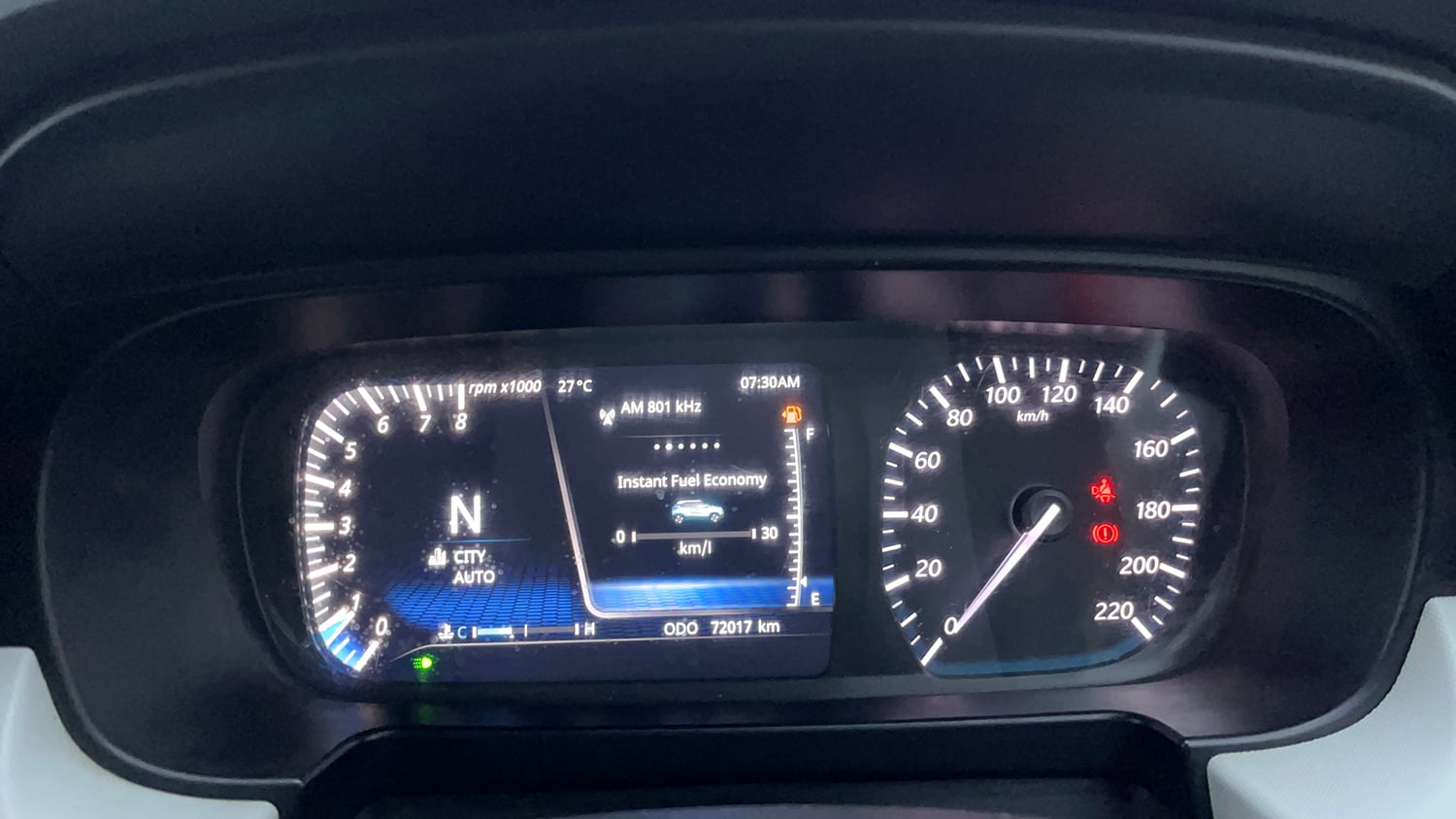 Used 2023 Tata Punch Creative AMT Petrol Automatic interior CLUSTERMETER VIEW