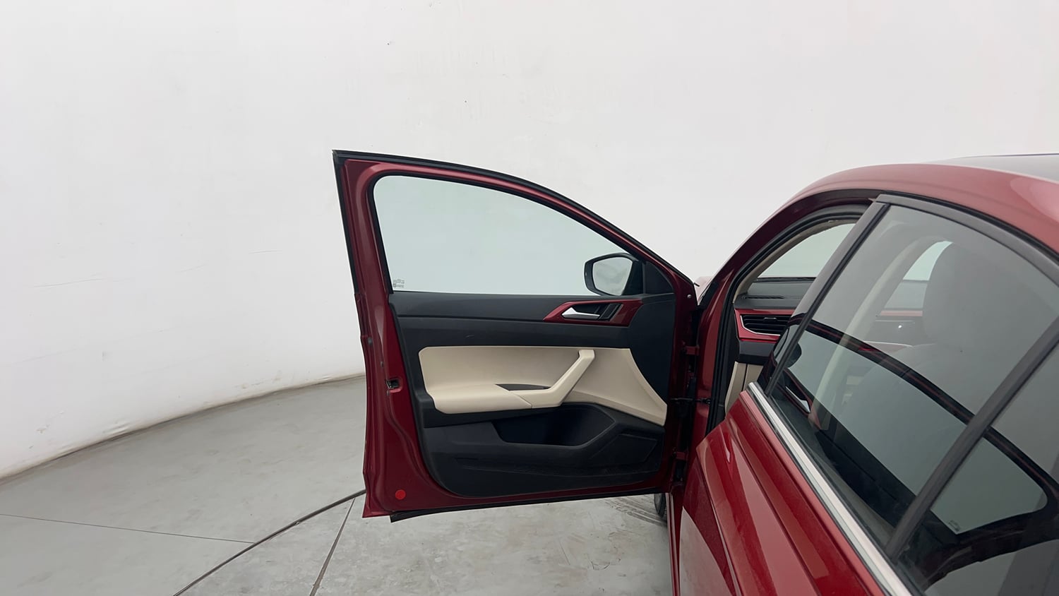 Used 2022 Volkswagen Virtus GT Plus 1.5 TSI EVO DSG Petrol Automatic interior LEFT FRONT DOOR OPEN VIEW