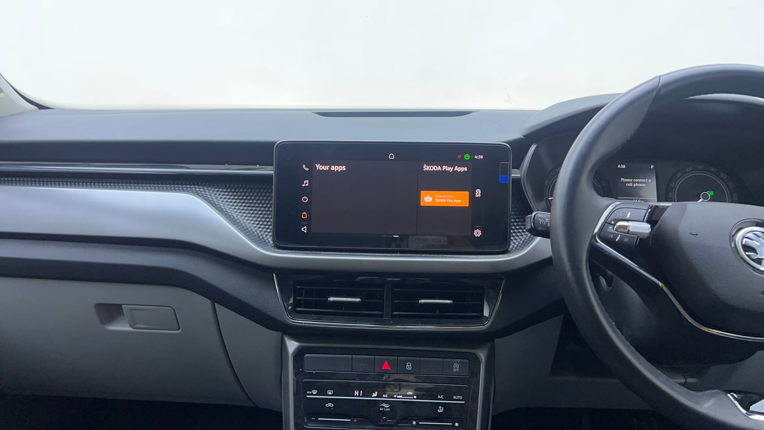Used 2024 Skoda Kushaq Ambition 1.0 TSI AT Petrol Automatic interior MUSIC SYSTEM & AC CONTROL VIEW