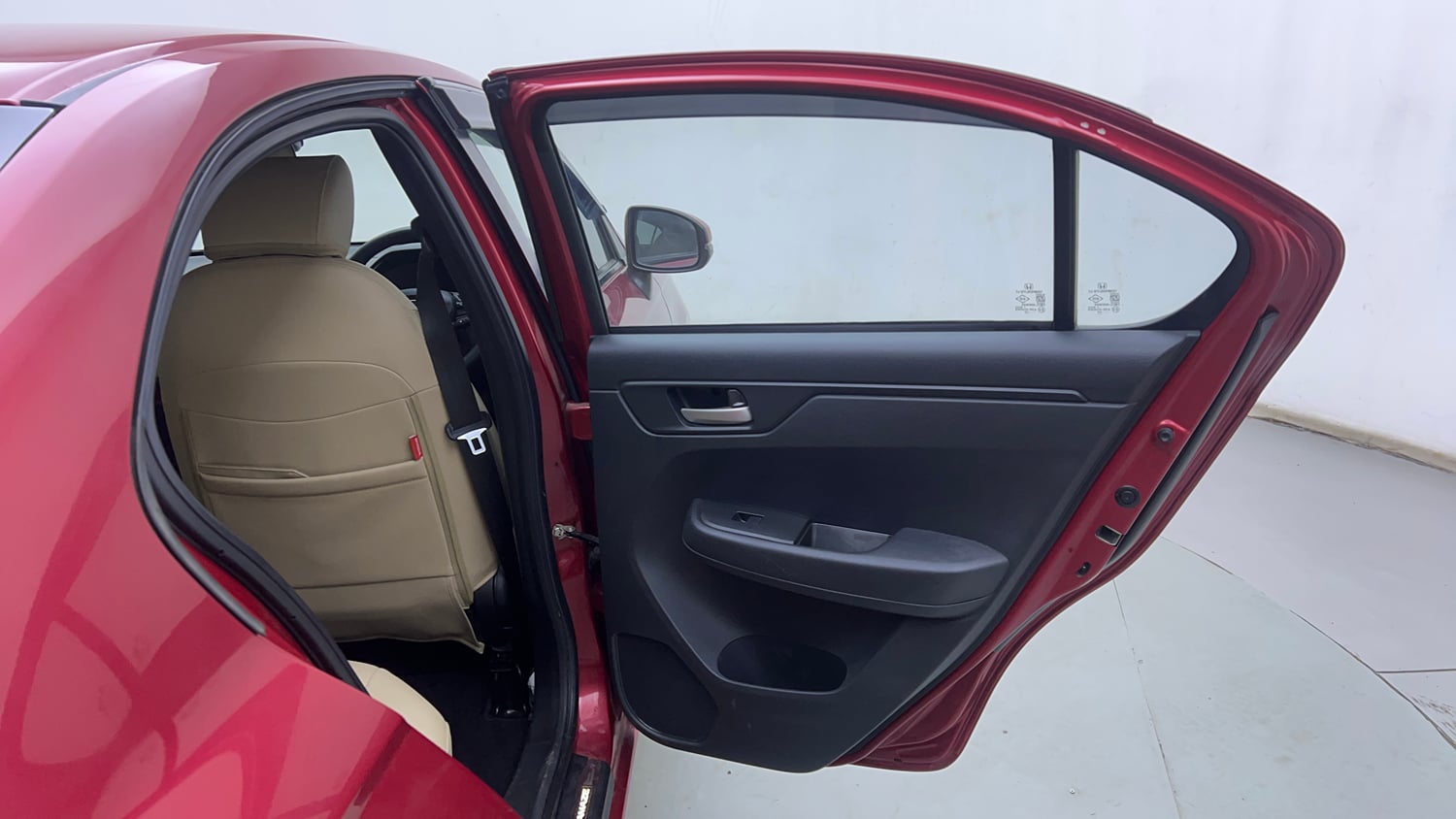 Used 2025 Honda Amaze ZX 1.2 Petrol CVT Petrol Automatic interior RIGHT REAR DOOR OPEN VIEW
