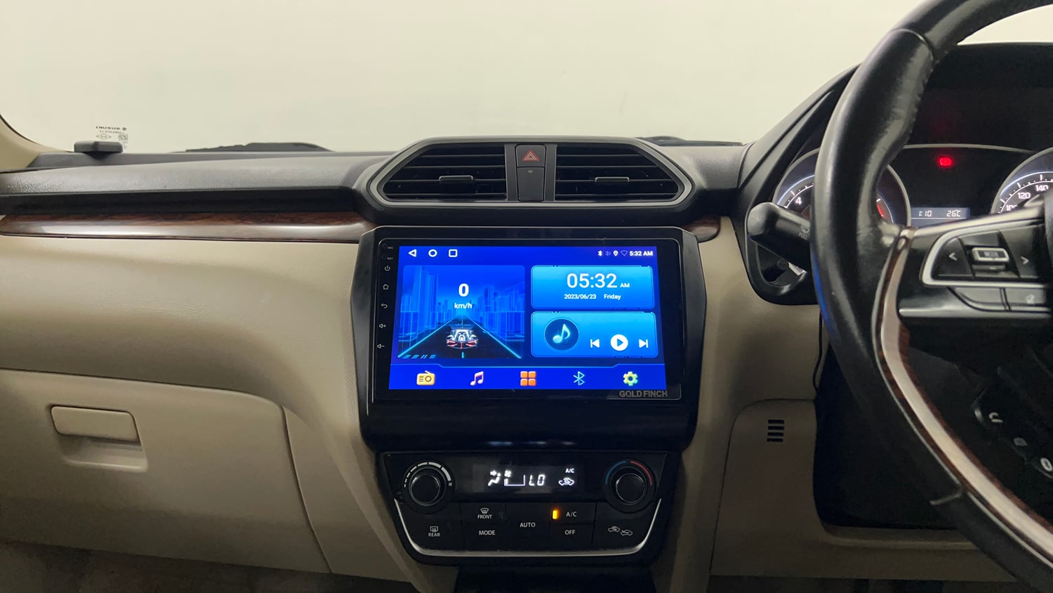 Used 2017 Maruti Suzuki Dzire ZXi AMT Petrol Automatic interior MUSIC SYSTEM & AC CONTROL VIEW