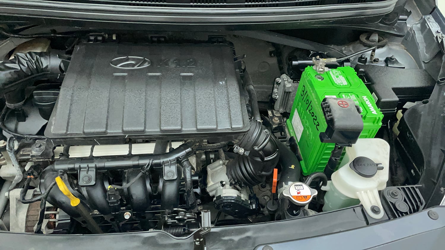 Used 2016 Hyundai Grand i10 Magna AT 1.2 Kappa VTVT Petrol Automatic engine ENGINE LEFT SIDE VIEW