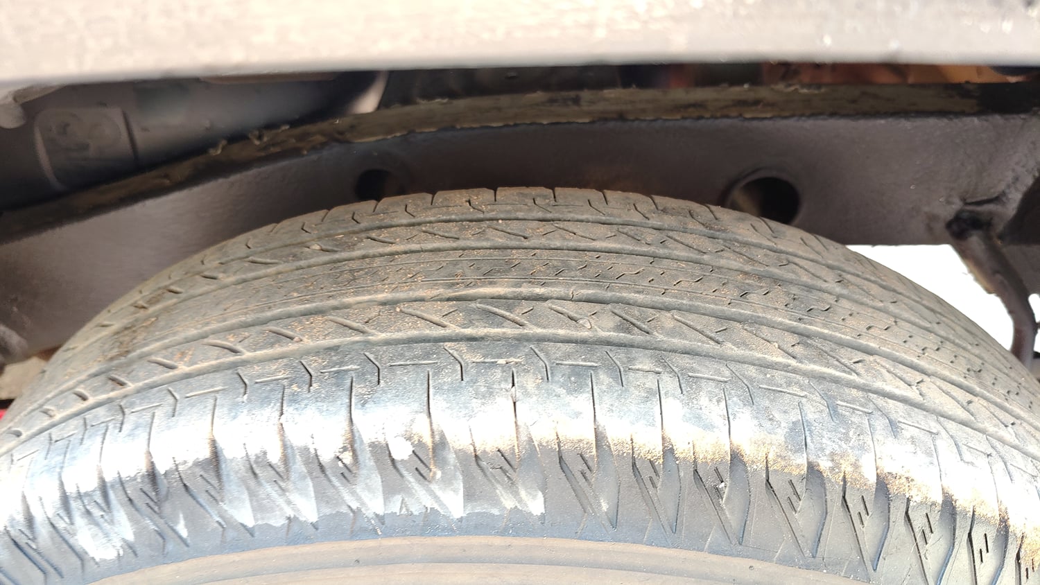 Used 2024 Maruti Suzuki Jimny Zeta MT Petrol Manual tyres LEFT REAR TYRE TREAD VIEW