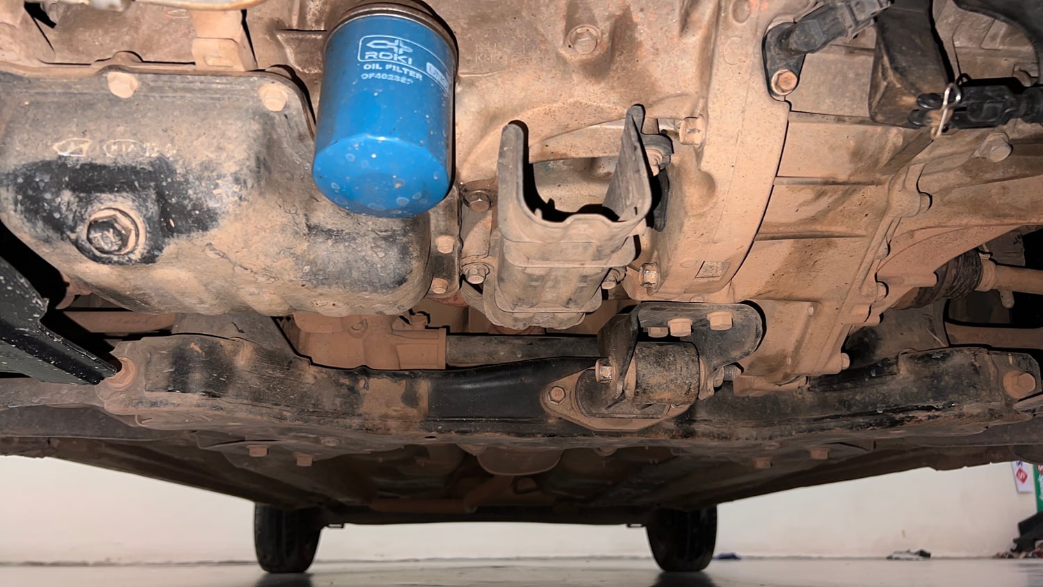 Used 2019 Hyundai Grand i10 Sportz 1.2 Kappa VTVT Petrol Manual extra FRONT LEFT UNDERBODY VIEW
