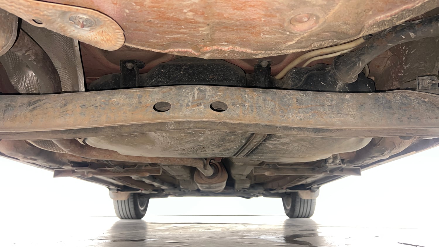 Used 2022 Skoda Kushaq Style 1.0L TSI AT Petrol Automatic extra REAR UNDERBODY VIEW (TAKEN FROM REAR)