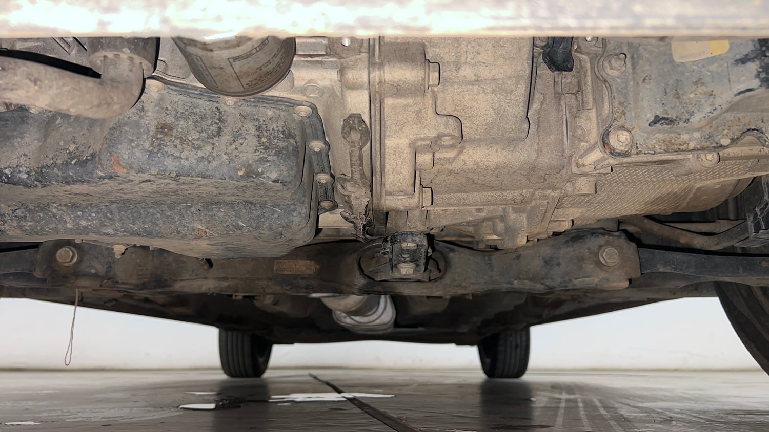 Used 2022 Volkswagen Virtus GT Plus 1.5 TSI EVO DSG Petrol Automatic extra FRONT LEFT UNDERBODY VIEW