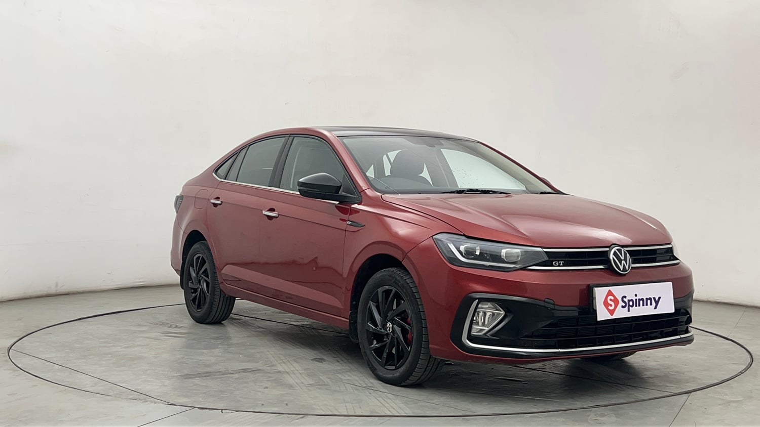 Used 2022 Volkswagen Virtus GT Plus 1.5 TSI EVO DSG Petrol Automatic exterior RIGHT FRONT CORNER VIEW