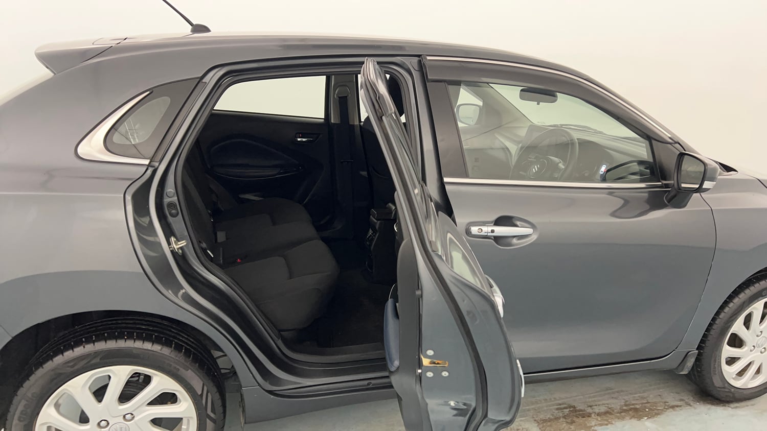 Used 2024 Maruti Suzuki Baleno Zeta MT Petrol Manual interior RIGHT SIDE REAR DOOR CABIN VIEW