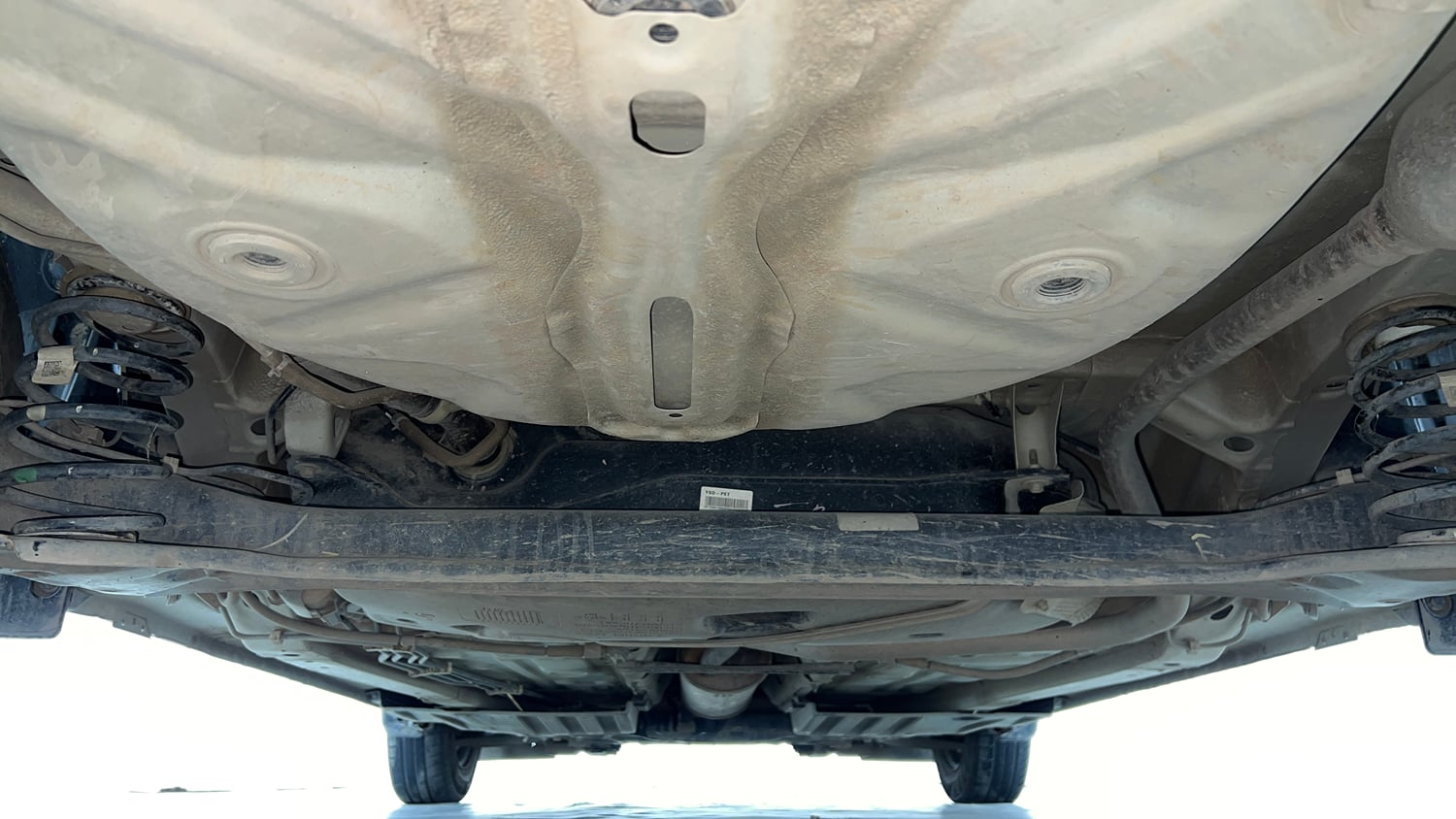Used 2021 Maruti Suzuki Dzire VXi Petrol Manual extra REAR UNDERBODY VIEW (TAKEN FROM REAR)