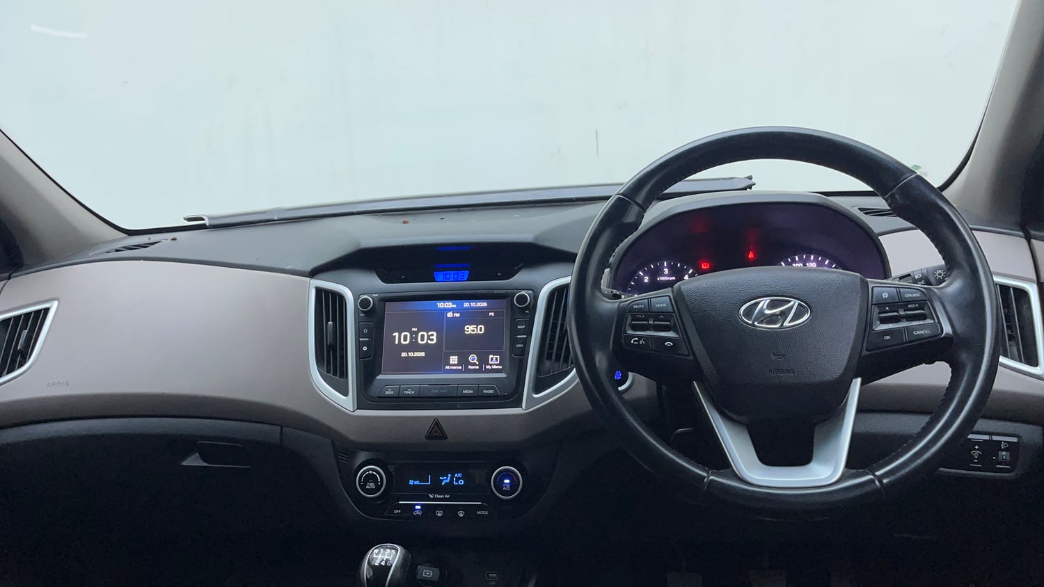 Used 2018 Hyundai Creta SX 1.6 CRDI (O) Diesel Manual interior DASHBOARD VIEW