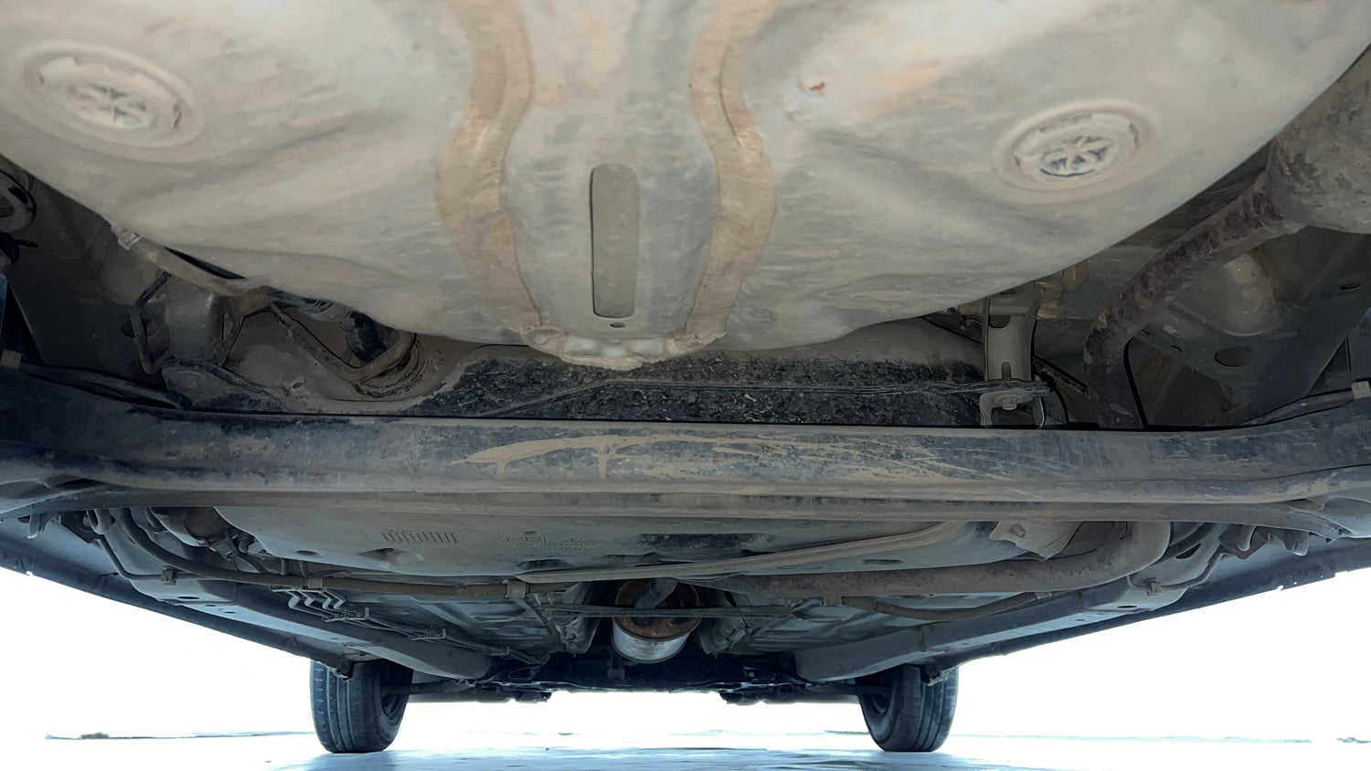 Used 2021 Maruti Suzuki Swift LXi Petrol Manual extra REAR UNDERBODY VIEW (TAKEN FROM REAR)