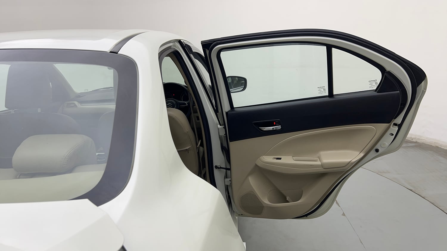 Used 2021 Maruti Suzuki Dzire VXi Petrol Manual interior RIGHT REAR DOOR OPEN VIEW