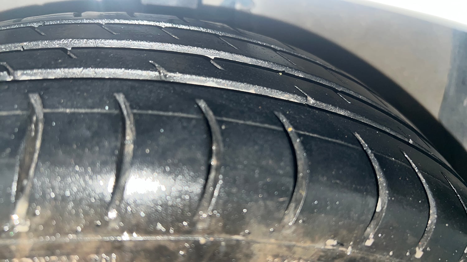 Used 2019 Hyundai Grand i10 Sportz 1.2 Kappa VTVT Petrol Manual tyres LEFT FRONT TYRE TREAD VIEW
