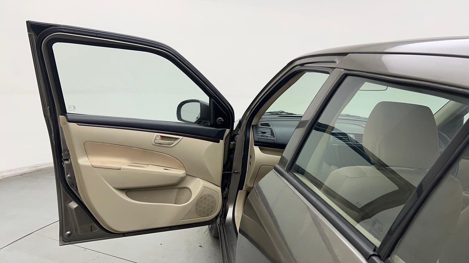 Used 2015 Maruti Suzuki Swift Dzire LXI (O) Petrol Manual interior LEFT FRONT DOOR OPEN VIEW