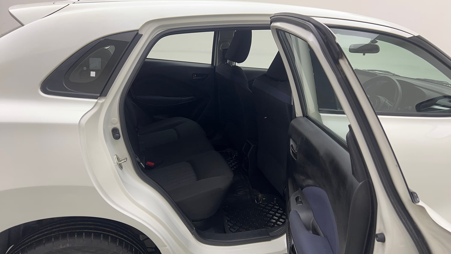 Used 2023 Maruti Suzuki Baleno Delta AGS Petrol Automatic interior RIGHT SIDE REAR DOOR CABIN VIEW