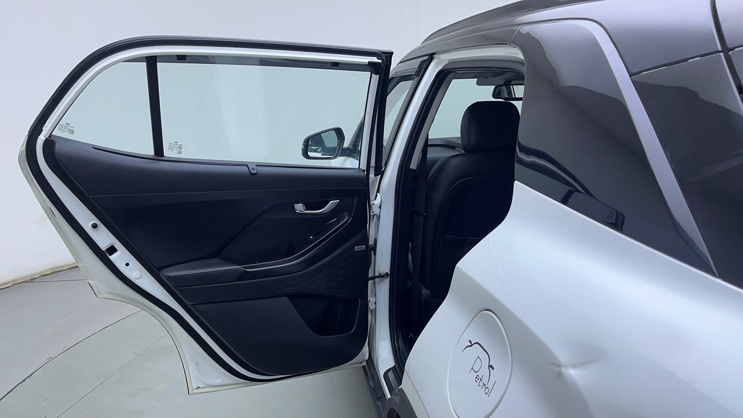 Used 2022 Hyundai Creta SX (O) 1.5 Petrol IVT Knight Petrol Automatic interior LEFT REAR DOOR OPEN VIEW