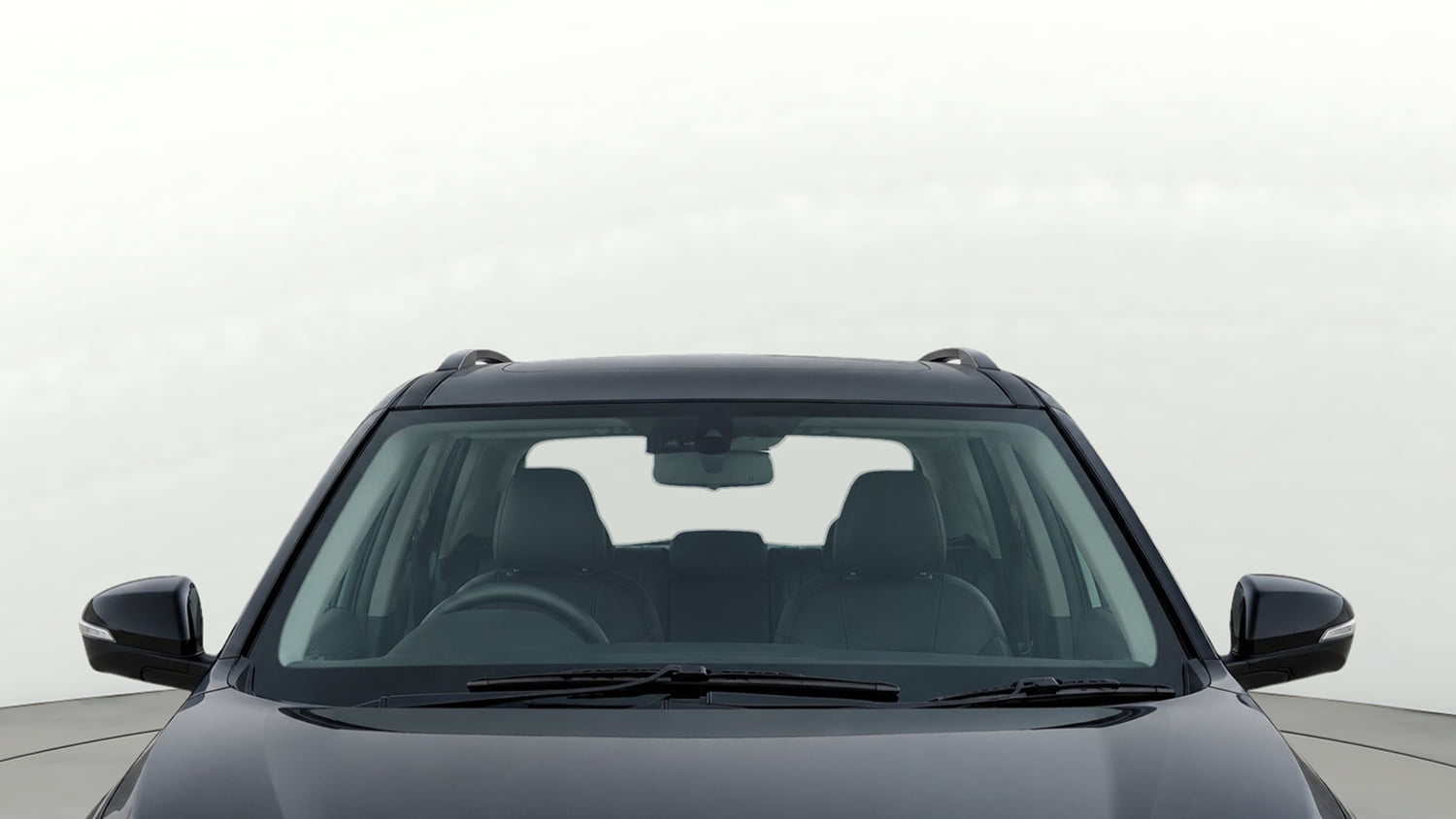 Used 2024 Mahindra XUV700 AX7 Luxury Pack Petrol AT 7 STR Petrol Automatic exterior FRONT WINDSHIELD VIEW